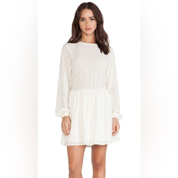 la lune lace back maxi dress - cream La Lune Low Back Maxi Dress main image 1